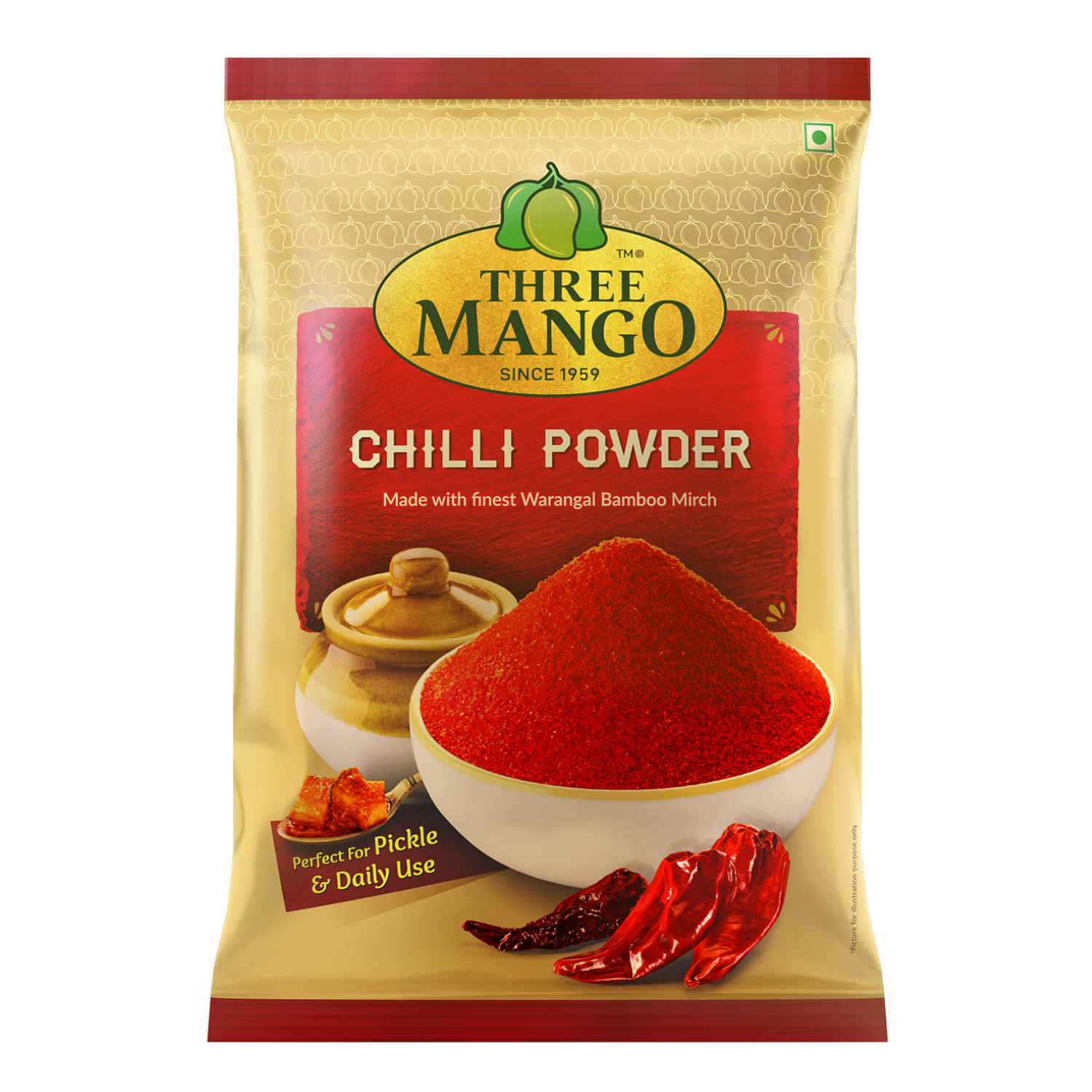 Three Mango Chilli Powder – Pure, Spicy & Authentic Flavour